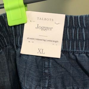 Talbots denim joggers